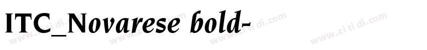 ITC_Novarese bold字体转换